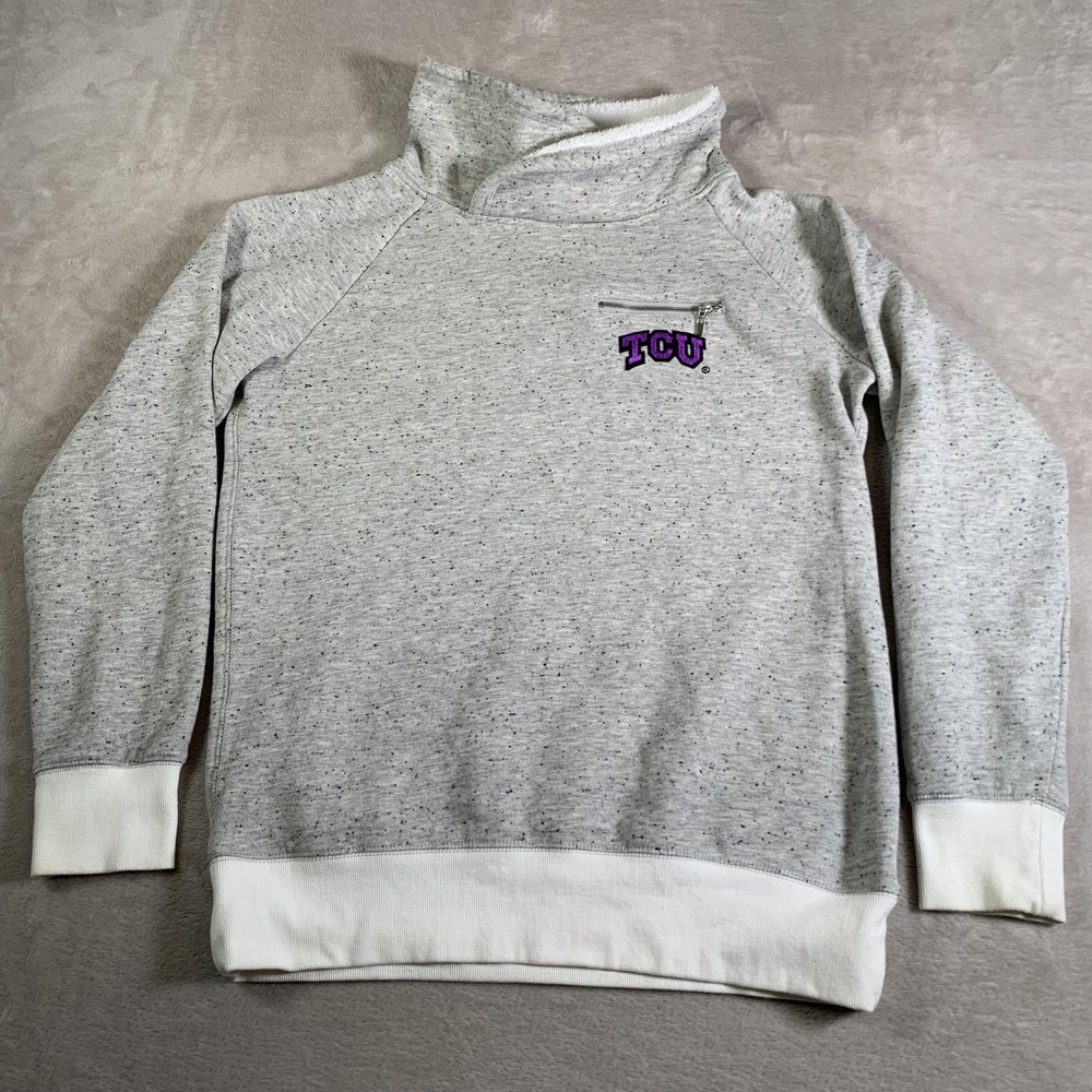 TCU Horned Frogs Sweater‎ Womens Large NCAA Football Pullover Gameday Couture